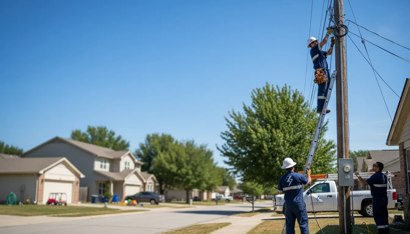 Residential electrician providing installation services in Plevna, KS